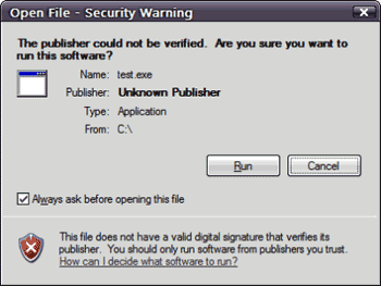 Open File - Security Warning Annoying, isn't it?